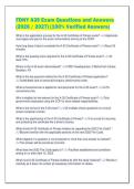 FDNY A35 Exam Questions and Answers &lpar;2026 &sol; 2027&rpar; &lpar;100&percnt; Verified Answers&rpar;