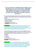 ATI PN Maternal Newborn Proctored Exam&colon; NGN Questions with Answers and Rationales