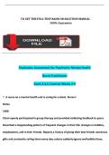 NR 548 Psychiatric Assessment for Psychiatric-Mental Health Nurse Practitioner&colon; Exams 4&comma; 5 & 6 &lpar;Weeks 3&ndash;4 Covered&rpar; Questions with Answers and Rationales