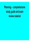 Planning Comprehensive Study Guide and Exam Review Material Management Strategy Exam Prep 2025&sol; 2026