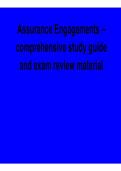 Assurance Engagements Comprehensive Study Guide Exam Review Material Accounting Audit Exam Prep 2025&sol; 2026