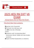 HESI RN Exit Exam Questions and Answers &vert; NGN Case Studies Practice Set