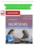 Test Bank &ndash; Craven & Hirnle&rsquo;s Fundamentals of Nursing&colon; Concepts and Competencies for Practice &lpar;10th Edition&rpar; by Christine Henshaw & Renee Rassilyer&colon; Questions&comma; Answers and Rationales Study Guide