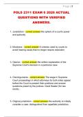 POLS 2311 EXAM 6 2026 ACTUAL  QUESTIONS WITH VERIFIED  ANSWERS&period;