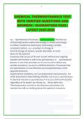 CHEM 210 Chemical Thermodynamics Full Exam Preparation Bundle Past Exams Solutions and Concept Mastery Guide