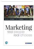 Test Bank &ndash; Marketing&colon; Real People&comma; Real Choices &lpar;10th Edition&rpar; by Solomon&colon; Questions&comma; Answers and Rationales Study Guide