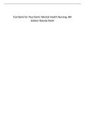 Psychiatric Mental Health Nursing 8th Edition Wanda Mohr Complete Practice Questions with Answers and Rationales