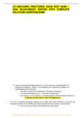 ATI MED-SURG TEST BANK EXAM QUESTIONS AND VERIFIED ANSWERS PLUS RATIONALES &lpar;VERIFIED ANSWERS&rpar;