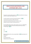 BNSF STUDY QUESTIONS AND ANSWERS 100&percnt; PASS&period;
