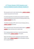 LFTI Exam Newest 2026 Questions and  Correct Detailed Answers Already Graded A&plus; 