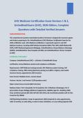 UHC Medicare Certification Exam Versions 1 & 2&comma; UnitedHealthcare &lpar;UHC&rpar;&comma; 2025 Edition&comma; Complete Questions with Detailed Verified Answers