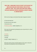 WGU C838 - MANAGING CLOUD SECURITY &lpar;CCSP&rpar; QUIZLET BY  BRIAN MACFARLANE EXAM NEWEST 2026 ACTUAL&vert;  COMPLETE 1000&plus;  REAL EXAM QUESTIONS AND CORRECT  DETAILED ANSWERS &lpar;VERIFIED ANSWERS&rpar; ALREADY GRADED  A&plus; &lpar;BRAND NEW&excl;&excl;&rpar;