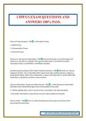 CIPP&sol;US EXAM QUESTIONS AND ANSWERS 100&percnt; PASS&period;