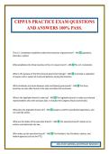 CIPP&sol;US PRACTICE EXAM QUESTIONS AND ANSWERS 100&percnt; PASS&period;