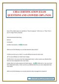 CHIA CERTIFICATION EXAM QUESTIONS AND ANSWERS 100&percnt; PASS