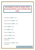 KETTERING CLINICAL SIMULATION EXAM QUESTIONS AND ANSWERS 100&percnt; PASS&period;