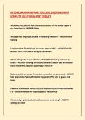 NR CORE MANDATORY PART I &lpar;ALLIED&rpar; QUESTIONS WITH  COMPLETE SOLUTIONS LATEST 2026&sol;27