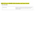 NURS 372 Exam 2 UPDATED ACTUAL Questions And Correct Answers 