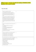NUR 372- Exam 1&colon; Practice Questions for textbook UPDATED ACTUAL  Questions And Correct Answers 