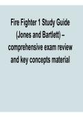 Fire Fighter 1 Study Guide Jones and Bartlett Comprehensive Exam Review and Key Concepts 2025&sol; 2026