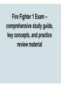 Fire Fighter I Exam Comprehensive Study Guide Key Concepts and Practice Review Material 2025&sol; 2026