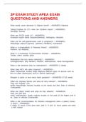 3P EXAM STUDY APEA EXAM QUESTIONS AND ANSWERS