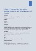 NABCEP PV Associate Exam&comma; 2026 Updated&comma; Definitive Practice Test with Verified Questions and Answer