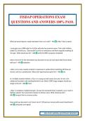 FISDAP OPERATIONS EXAM QUESTIONS AND ANSWERS 100&percnt; PASS&period;