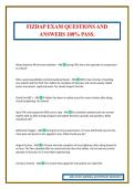 FIZDAP EXAM QUESTIONS AND ANSWERS 100&percnt; PASS&period;