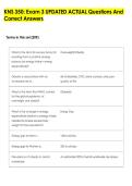 KNS 350&colon; Exam 3 UPDATED ACTUAL Questions And  Correct Answers