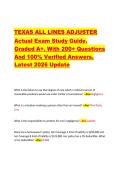 EXAS ADJUSTER EXAM STUDY GUIDE