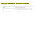 KNS 350 Exam 3 UPDATED ACTUAL Questions And Correct Answers 