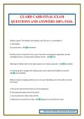 GUARD CARD FINAL EXAM QUESTIONS AND ANSWERS 100&percnt; PASS&period;