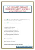 NAN MCKAY HCV SPECIALIST CERTIFICATION&period; EXAM QUESTIONS AND ANSWERS 100&percnt; PASS&period;
