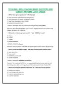 TEXAS WELL DRILLER LICENSE EXAM QUESTIONS AND CORRECT ANSWERS LATEST UPDATE