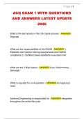 ACQ EXAM 1 WITH QUESTIONS  AND ANSWERS LATEST UPDATE  2026