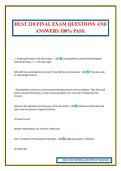 HLST 210 FINAL EXAM QUESTIONS AND ANSWERS 100&percnt; PASS&period;