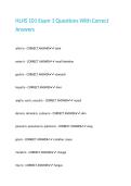 HLHS 101 Exam 1 Questions With Correct Answers