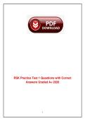 RSK Practice Test 1 Questions with Correct A&plus; Answers 2026 Exam Preparation Material