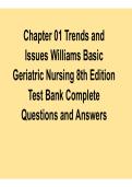 Chapter 01 Trends and Issues Williams Basic Geriatric Nursing 8th Edition Test Bank Complete Questions 2025&sol; 2026