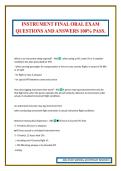 INSTRUMENT FINAL ORAL EXAM QUESTIONS AND ANSWERS 100&percnt; PASS&period;