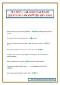 M&period;A FINAL CALREGIONAL EXAM QUESTIONS AND ANSWERS 100&percnt; PASS&period;