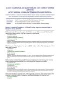 ALU 201 EXAM ACTUAL 300 QUESTIONS AND 100&percnt; CORRECT VERIFIED ANSWERS LATEST 2025&sol;2026&comma; EXCELLENT COMBINATION GUIDE RATED A&plus;