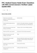 FPC Exam Package &vert; Comprehensive Questions and Answers &vert; 2026&sol;2027