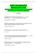 ADMF 102 INVENTORY MANAGEMENT QUIZ  -exam elaborations with 100&percnt; verified answer&sol;solutions- Excel & Succeed - academic year &lpar;2026-2027&rpar;  &period;pdf