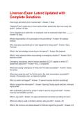 Lineman Exam Latest Updated with Complete Solutions