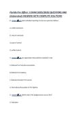 Florida Fire Officer 1 EXAM &lpar;2025&sol;2026&rpar; QUESTIONS AND  &lpar;elaborated&rpar; ANSWERS WITH COMPLETE SOLUTIONS  B - answer☑️️&period;&period;Each individual reporting to only one supervisor defines&colon;  A&period; unified command&period;  B&period; unity of command&period;  Co span of control&period;  D&period; unified contr