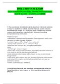 BIOL 350 FINAL EXAM  -exam elaborations with 100&percnt; verified answer&sol;solutions- Excel & Succeed - academic year &lpar;2026&rpar;  &period;pdf