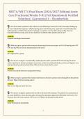 NR574&sol; NR 574 Final Exam &lpar;2026&sol;2027 Edition&rpar; Acute Care Practicum &lpar;Weeks 5&ndash;8&rpar; &vert; Full Questions & Verified Solutions &vert; Guaranteed A &ndash; Chamberlain