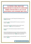 NAVEDTRA 14504&comma; MILITARY REQUIREMENTS FOR PETTY OFFICERS THIRD AND SECOND CLASS&period; EXAM QUESTIONS AND ANSWERS 100&percnt; PASS&period;